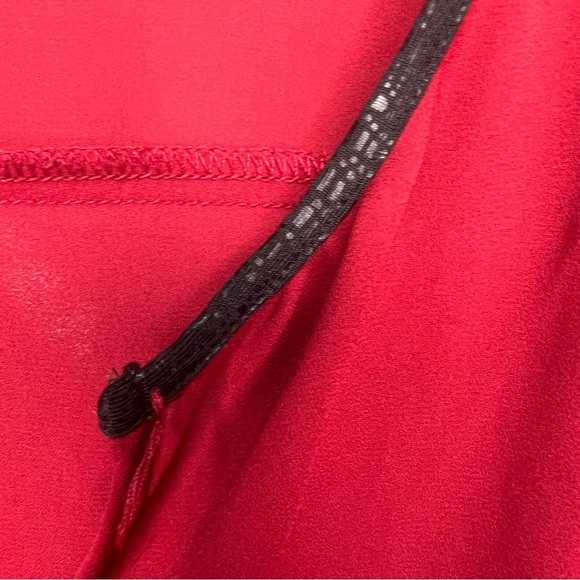 Addition Elle M Studio Burgundy Faux Wrap Sheer Blouse Size 18 - Picture 5 of 10